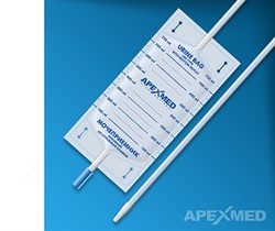 Мочеприемник носимый 750мл, длина трубки 50см с коннектором, Apexmed