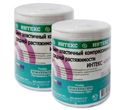 Бинт эласт.компр.СР, 8см*1,5м с застеж., Интекс-лайт