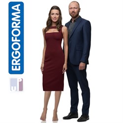 Чулки компрессионные Ergoforma UP 2 класса компрессии с открытым носком, телесные EU 226 р.5